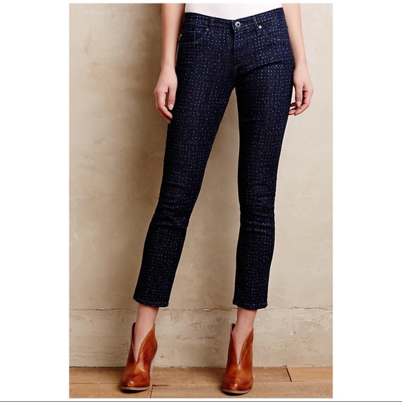 Anthropologie Denim - Anthro AG Dotted Stevie Ankle Jeans